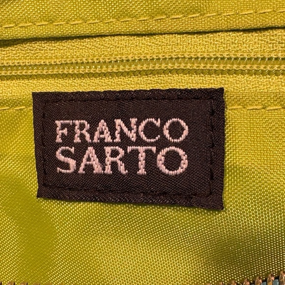 Franco Sarto Teal Blue Nylon Barrel Bag Shoulder Bag Handbag - Picture 8 of 11